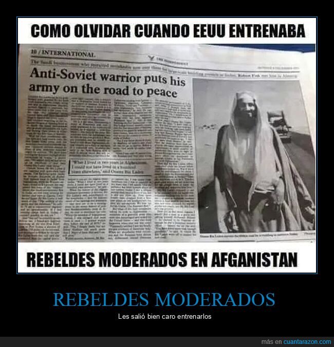 afganistán,eeuu,entrenar,osama bin laden,rebeldes moderados