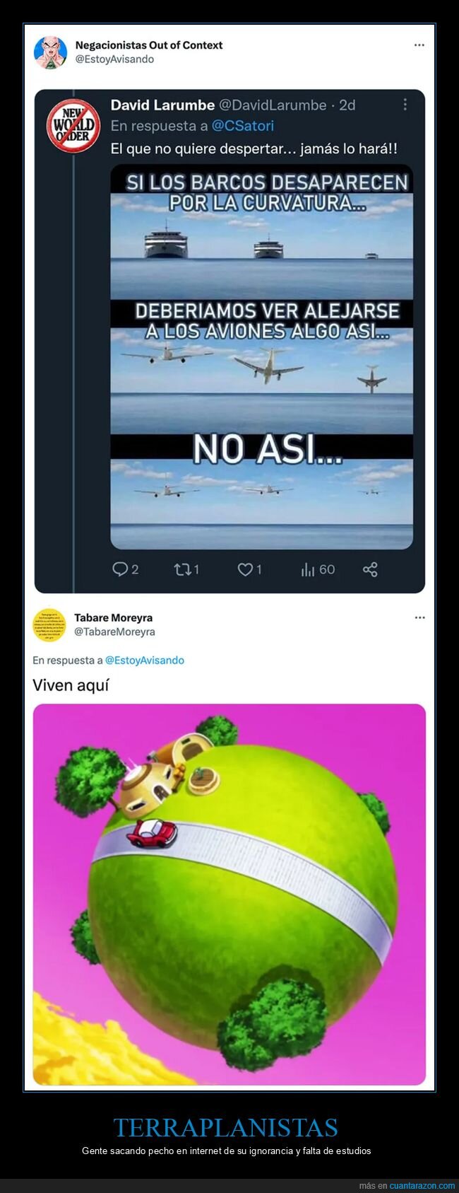 conspiranoicos,terraplanistas