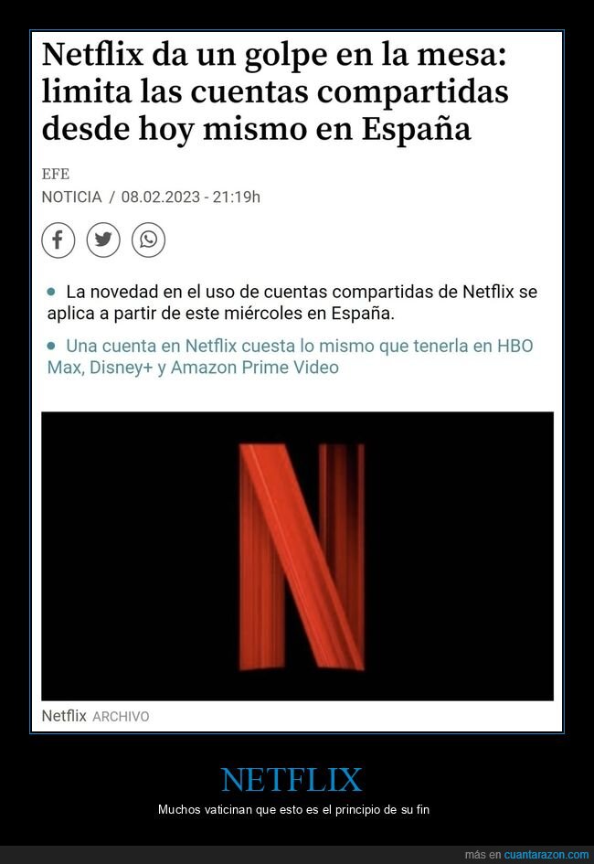 netflix,cuentas compartidas