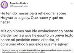Enlace a Reflexiones sobre Hogwarts Legacy