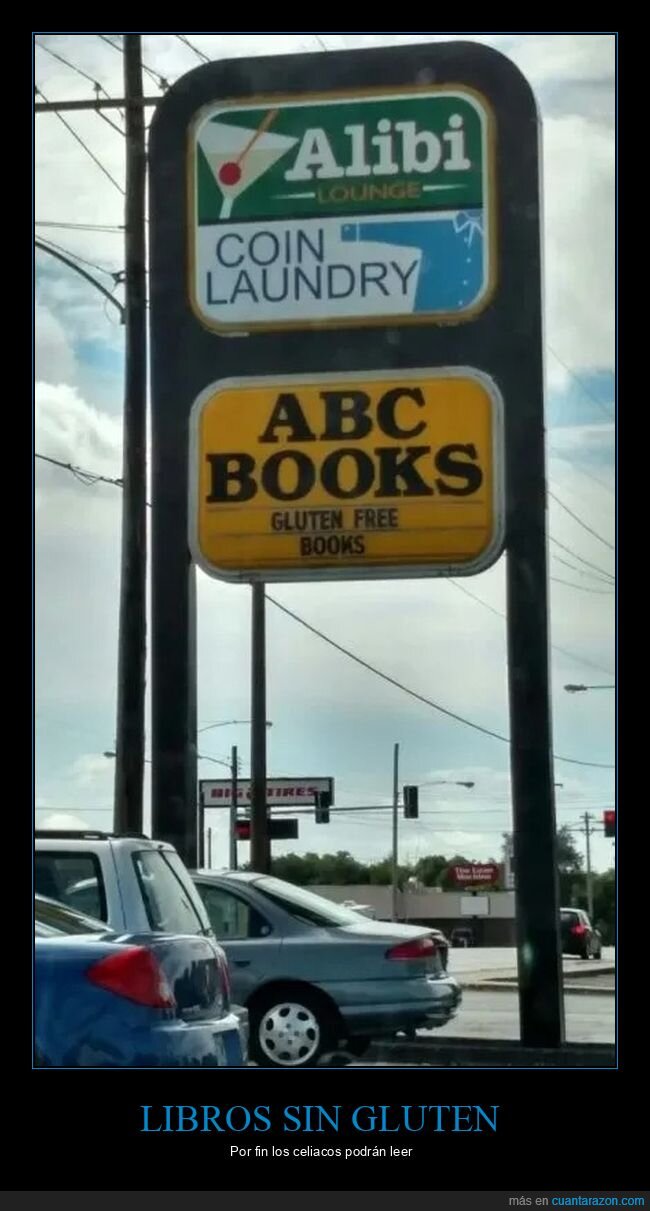 carteles,libros,sin gluten,wtf