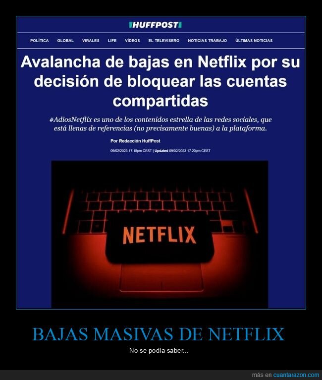 netflix,bajas,compartir,cuentas