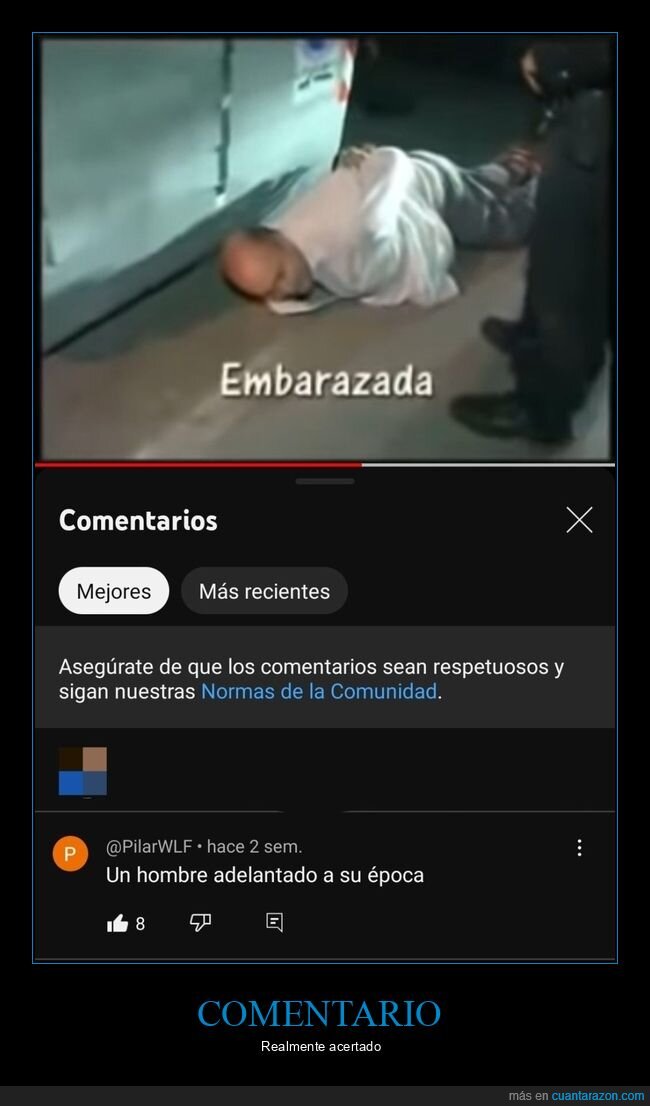 embarazado,adelantado