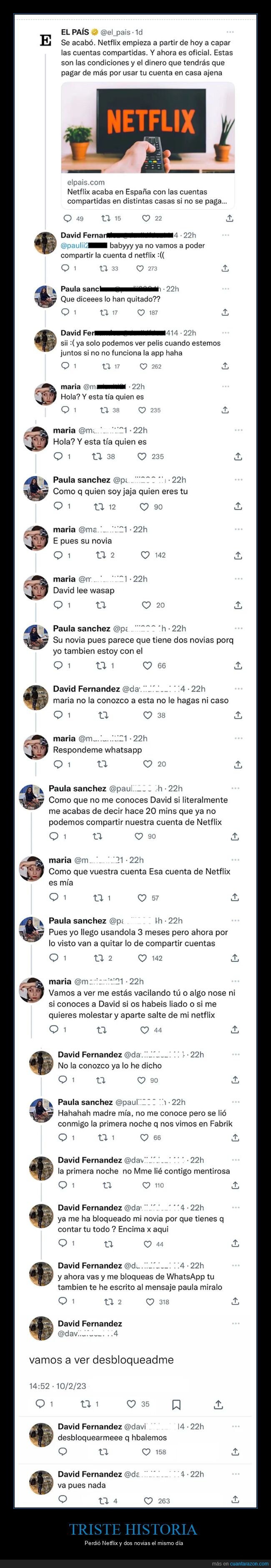 cuentas compartidas,fails,netflix,novia