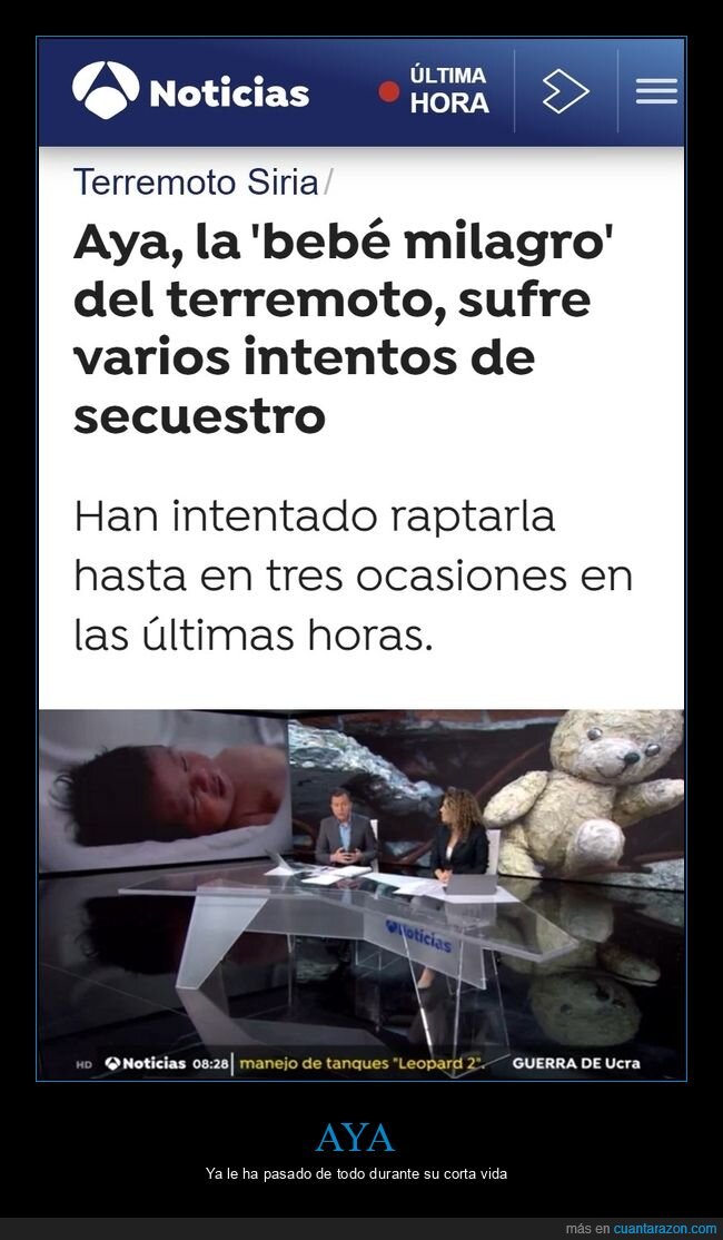 aya,terremoto,secuestro