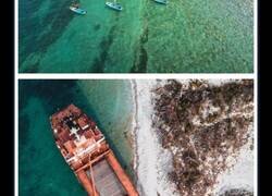 Enlace a Un barco llamado Rio lleva encallado desde 2018 en una de las costas del Mar Negro, cerca de Novorossiysk