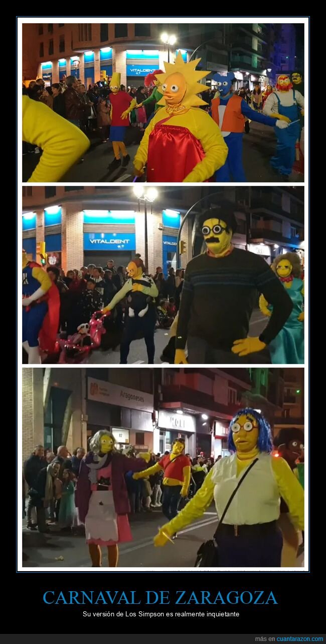 carnaval,simpsons,zaragoza