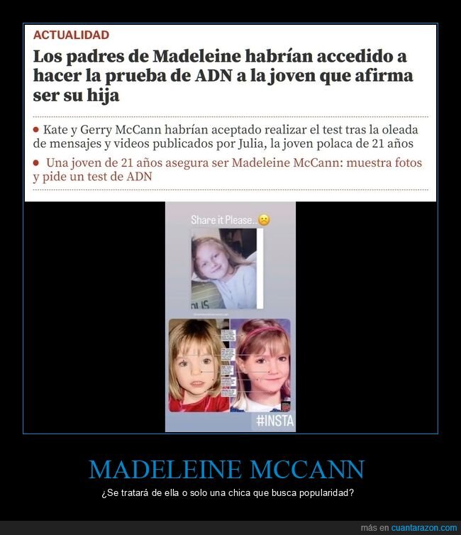 madeleine mccann,adn,padres,hija