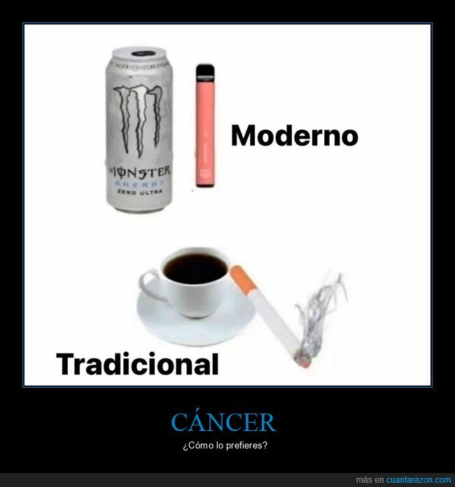monster,vapeador,café,cigarro,moderno,tradicional