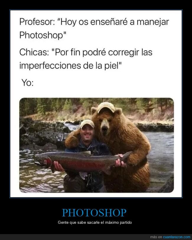 oso,pesca,photoshop