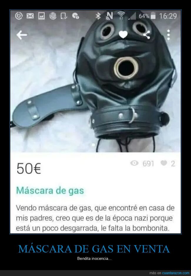 anuncios,máscara de gas,wallapop,wtf