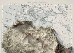 Enlace a África en relieve