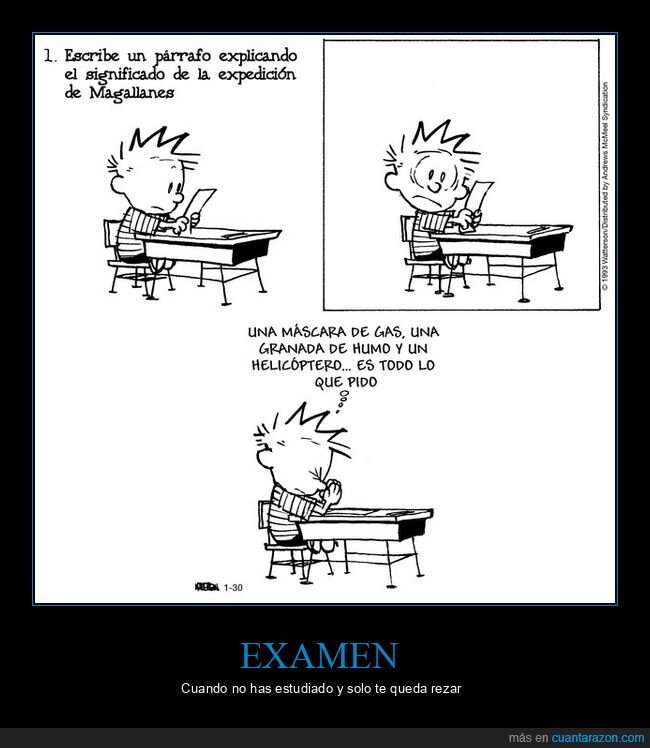 examen,rezando