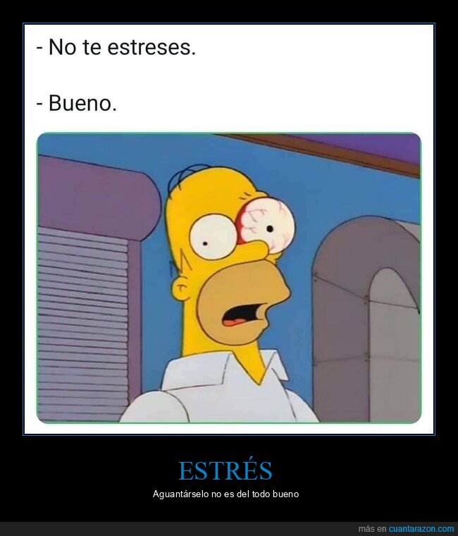 estrés,homer,ojo