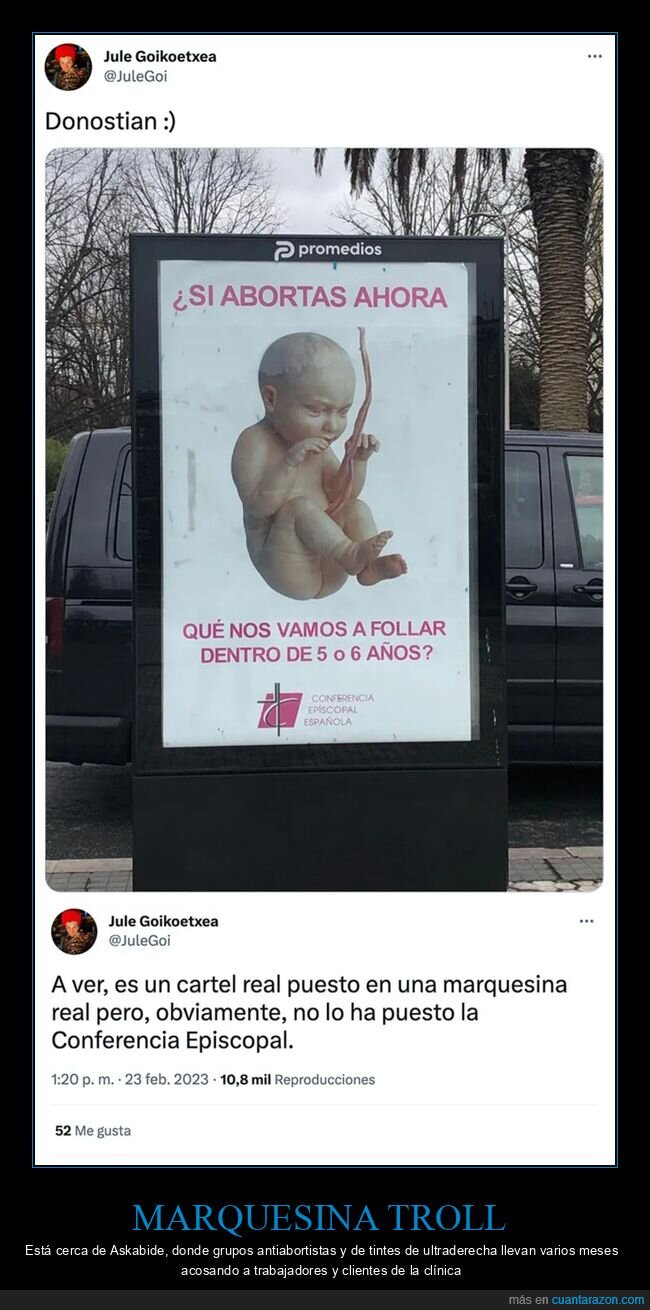 abortar,conferencia episcopal,valla publicitaria,wtf