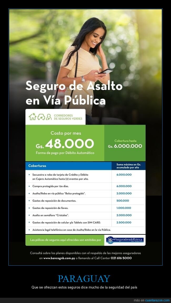 seguro,asalto,paraguay