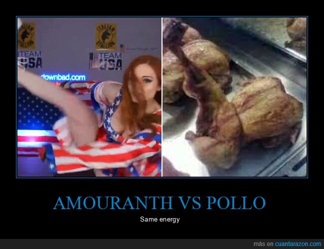 amouranth,pollo,pata,parecidos