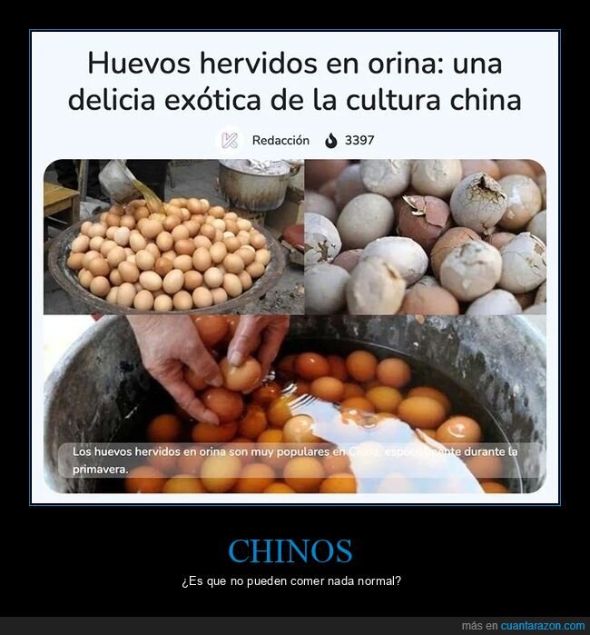 chinos,hervidos,huevos,orina