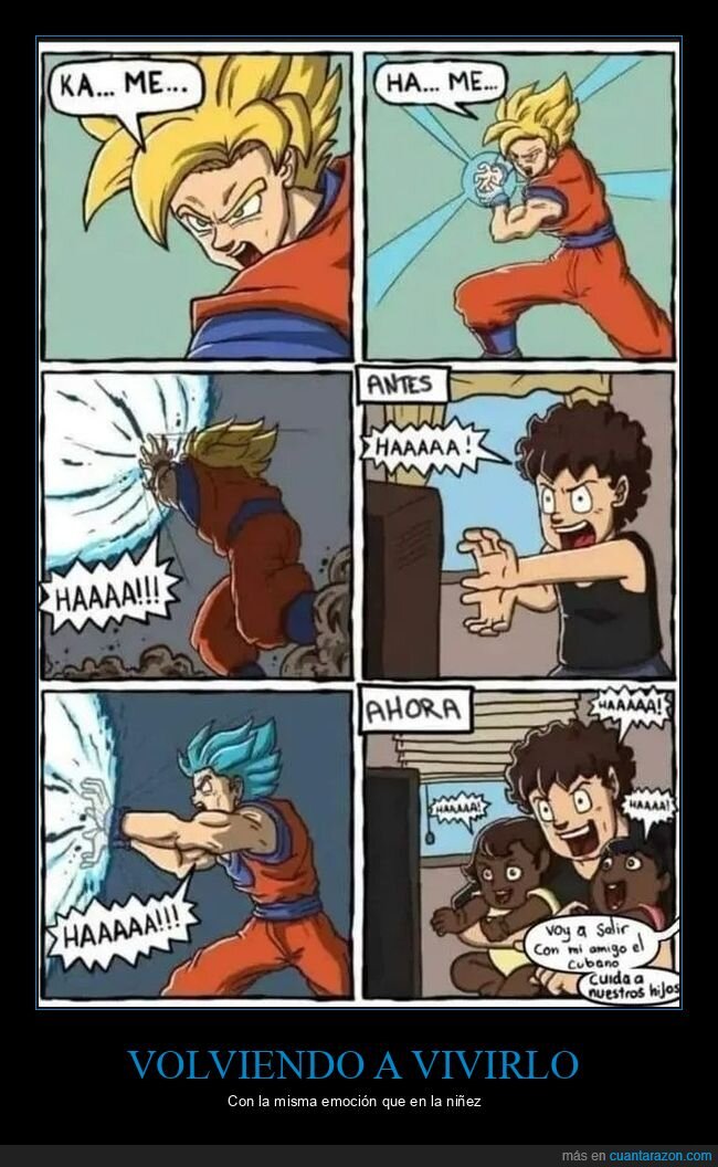 dragon ball,hijos,kame hame ha