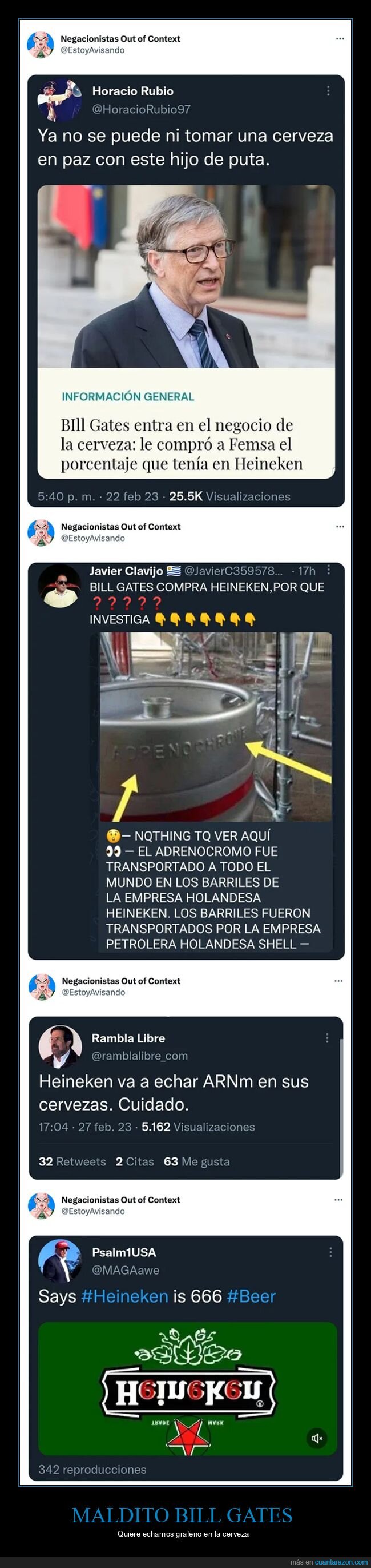 bill gates,cerveza,conspiranoicos,heineken