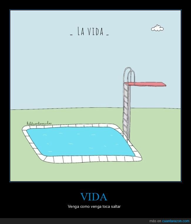 vida,piscina,trampolín