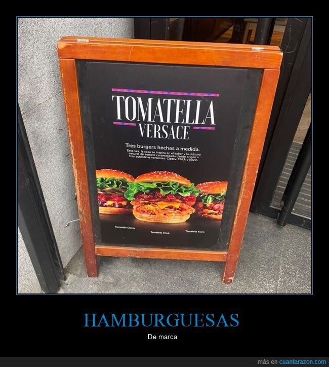 tomatella versace,donatella versace,hamburguesas,nombres