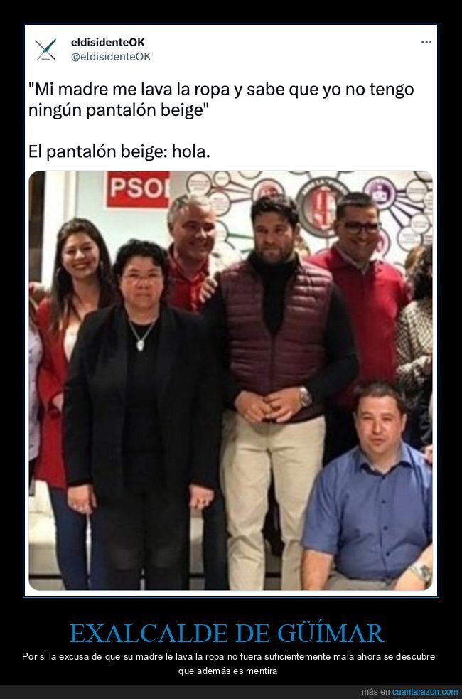 pantalones,madre,lavar,caso mediador,políticos