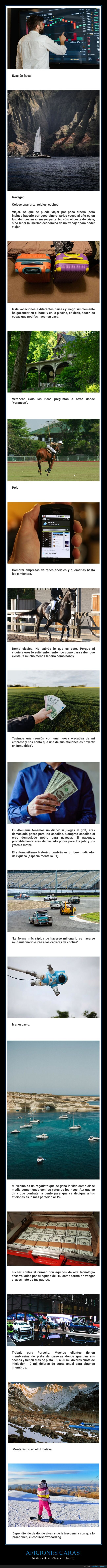 aficiones,caras,ricos