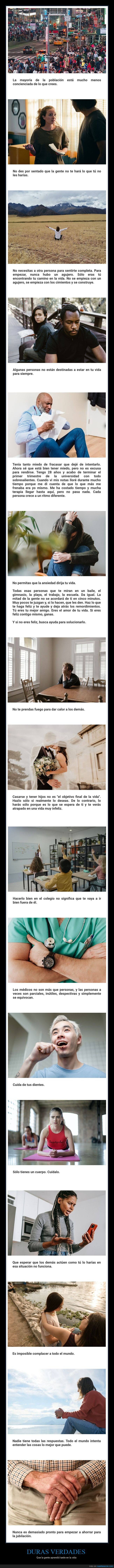 duras verdades,aprender,tarde