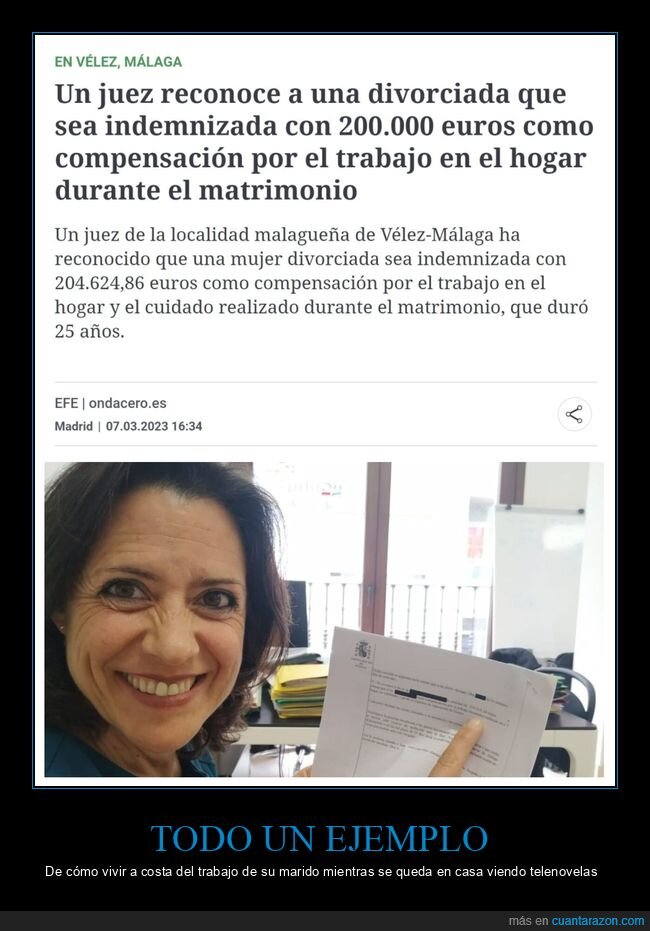 divorciada,trabajo en el hogar,matrimonio