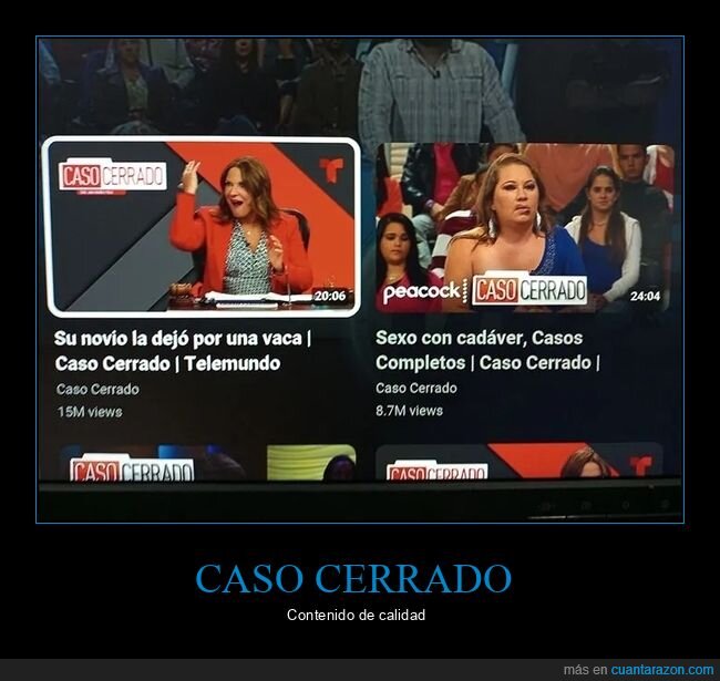 cadáver,caso cerrado,vaca,wtf