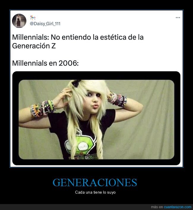 millennials,estética,generación z