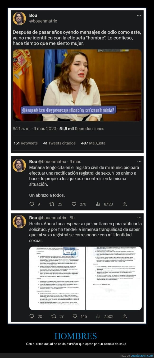 ley trans,cambio de género