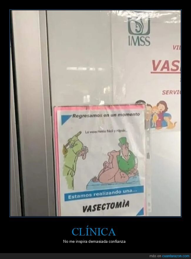 carteles,vasectomía,wtf