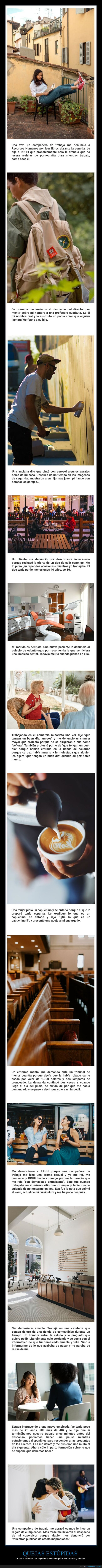 quejas,compañeros de trabajo,clientes