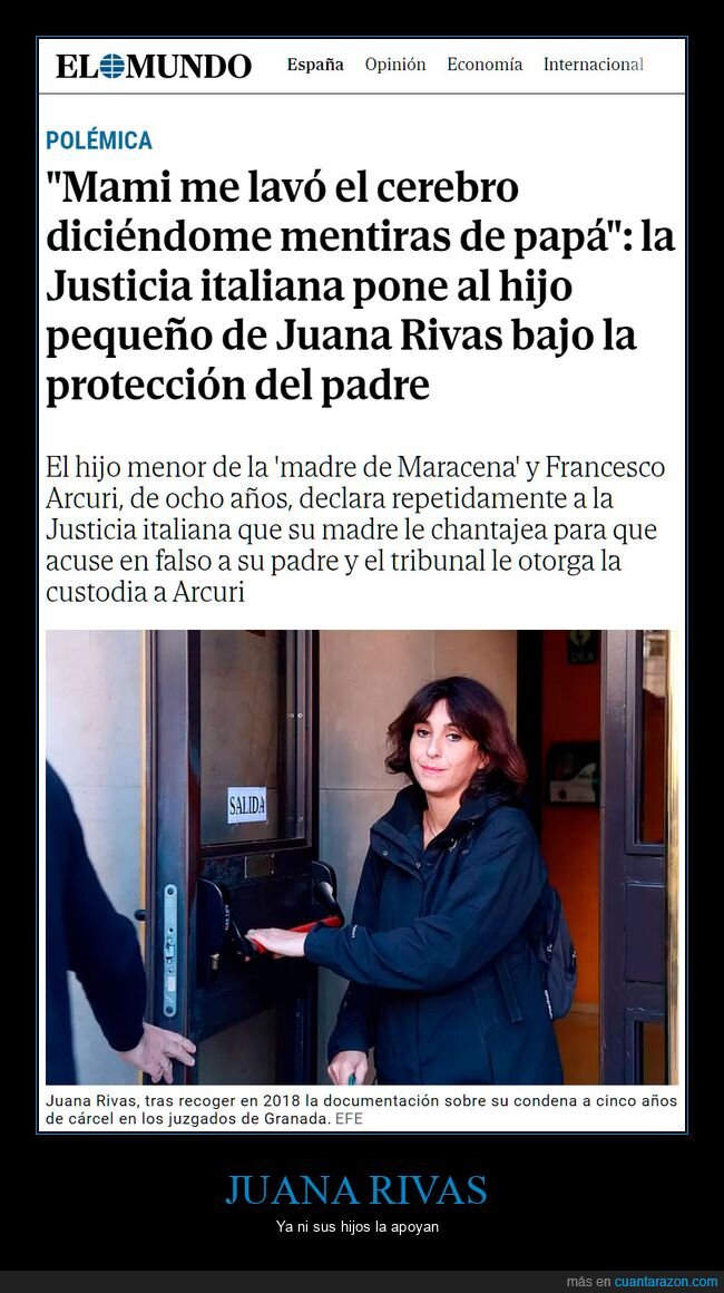 juana rivas,mentiras,padre