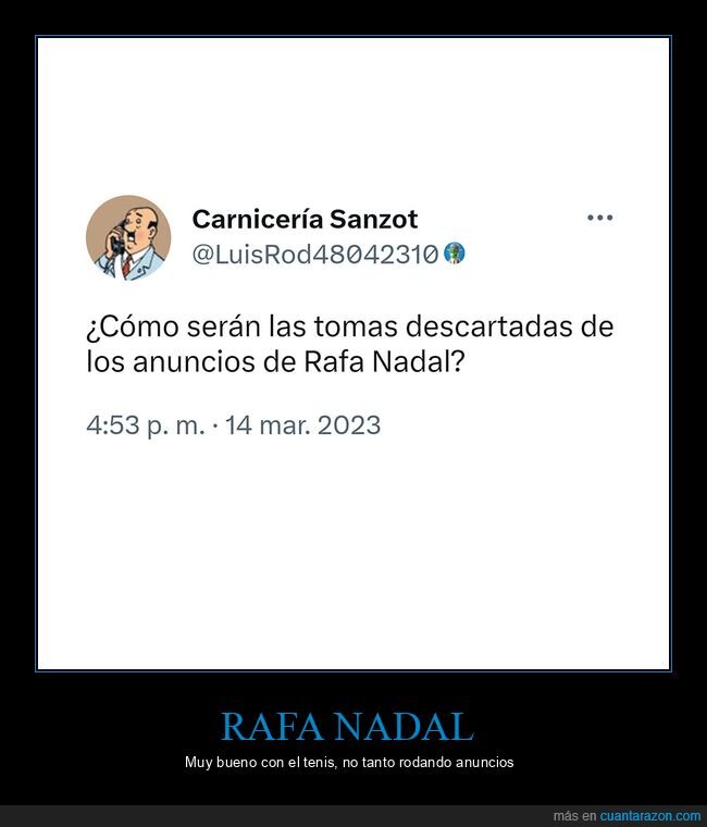 rafa nadal,anuncios,tomas descartadas