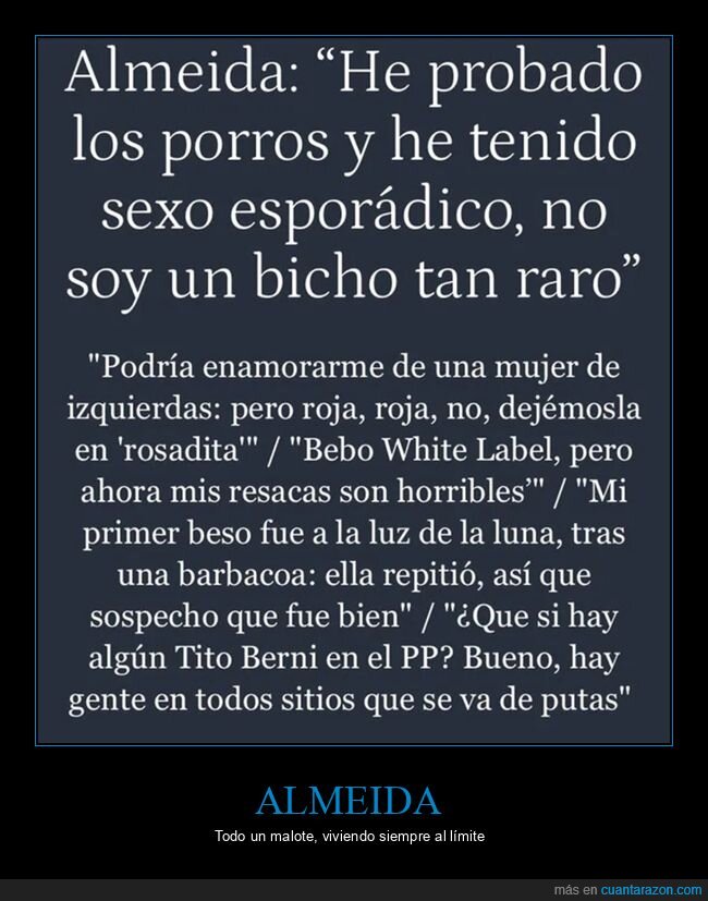 almeida,políticos,bicho raro