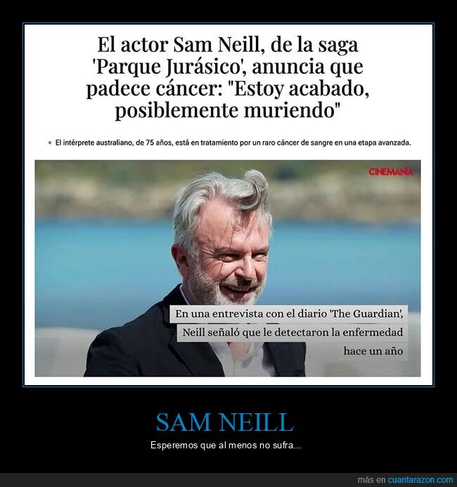 muriendo,sam neill