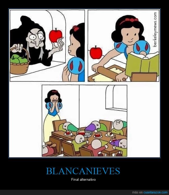 blancanieves,enanos,manzana