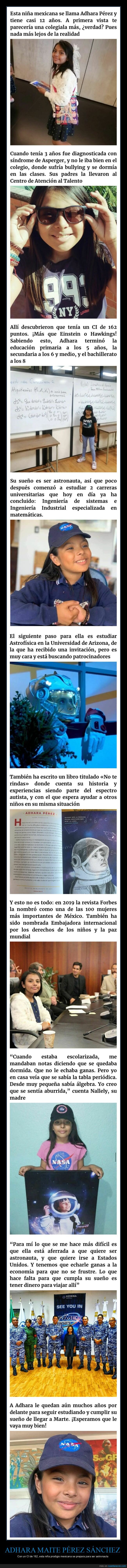 adhara maite pérez sánchez,niña,inteligencia