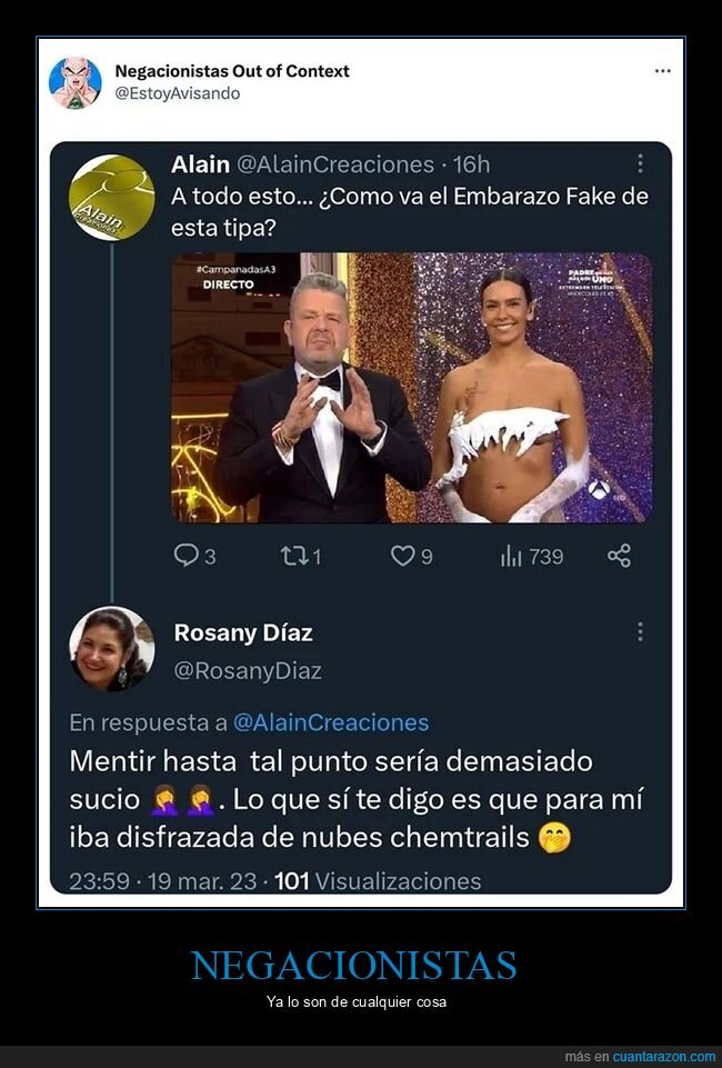 cristina pedroche,embarazo,negacionistas