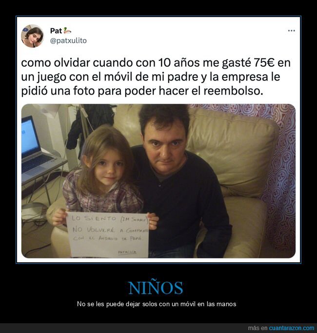 niña,juego,móvil,reembolso