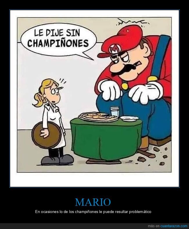 mario,champiñones,pizza,restaurante