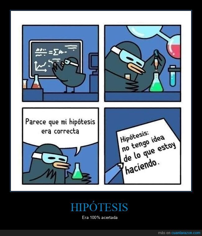 hipótesis,ni idea