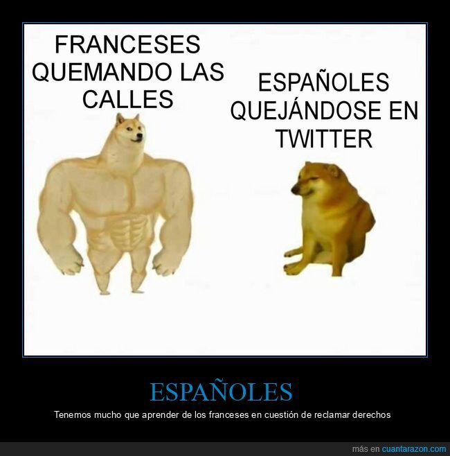 franceses,protestas,españoles,quejarse