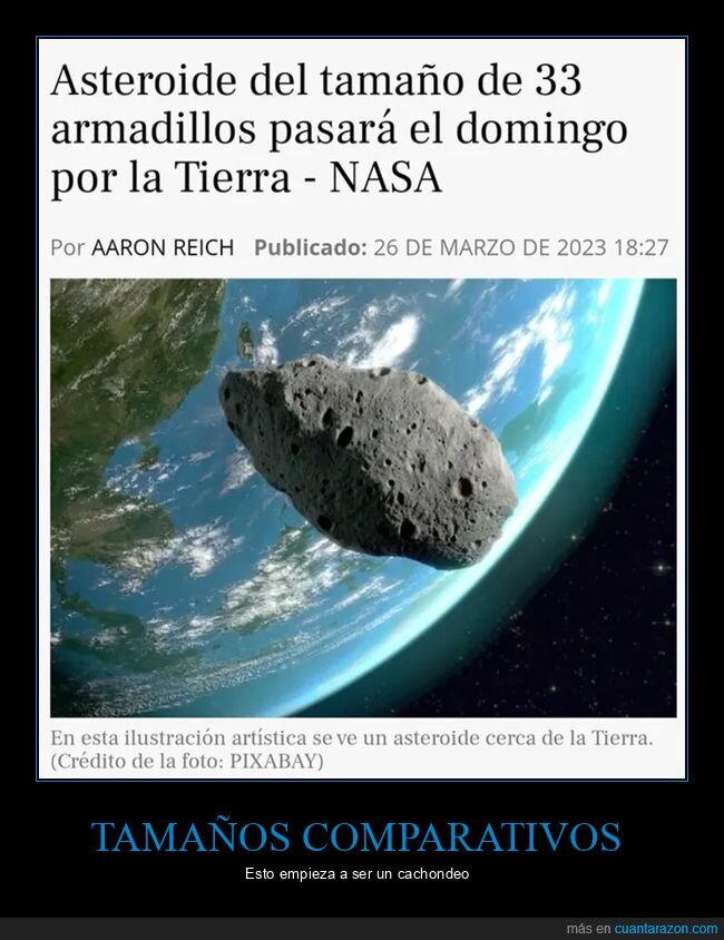 armadillo,asteroide,tamaño,wtf