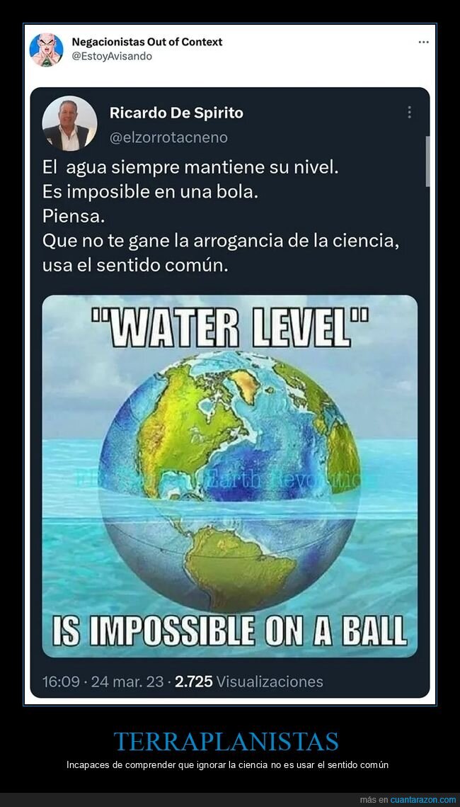 agua,negacionistas,terraplanistas,tierra