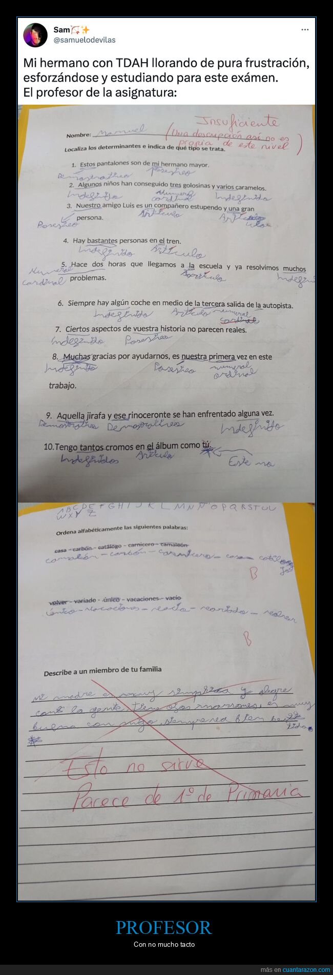 examen,profesor,tdah