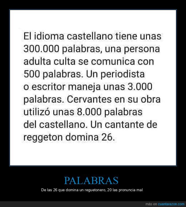 palabras,castellano.reguetón